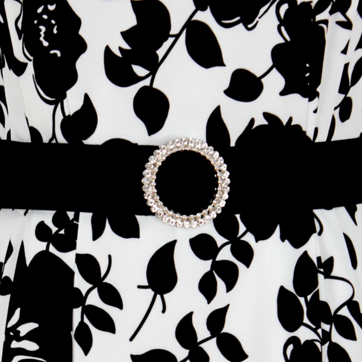 Vestido Basel Sin Manga Cuello Redondo Diseño Estampado para Mujer