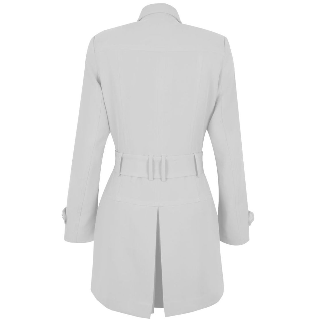 Abrigo City Femme Manga Larga Cuello Alto Diseño Cierre para Mujer