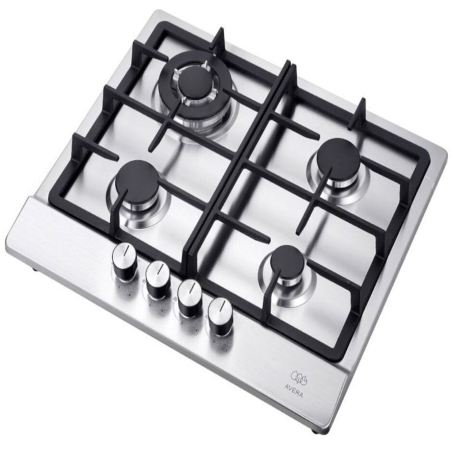 Parrilla Acero Inoxidable a Gas 4 Quemadores Avera