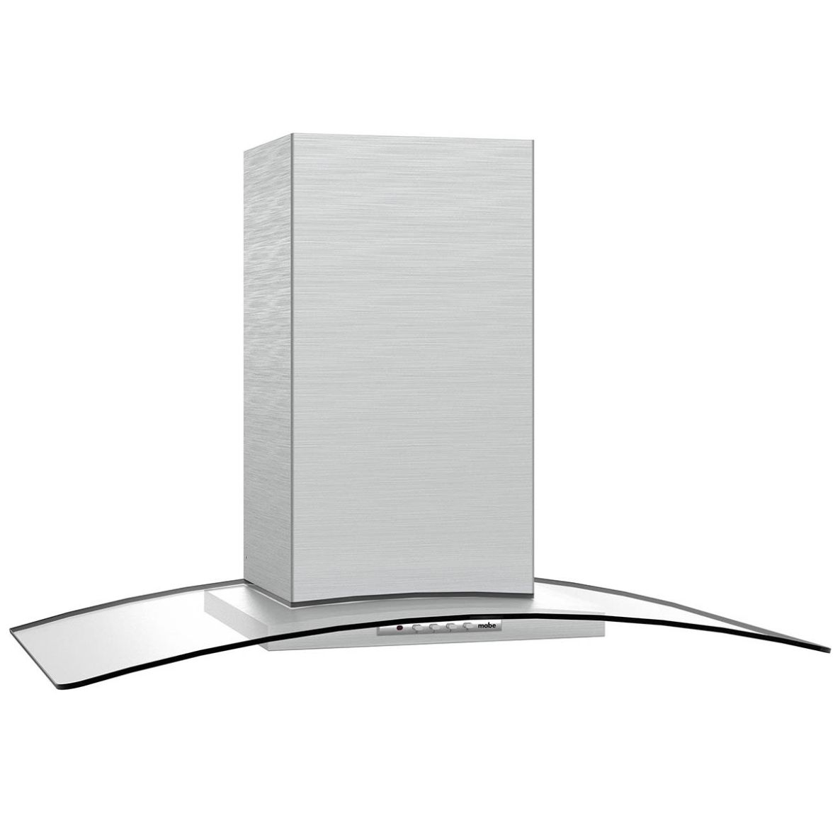 Campana Mabe Deco Cristal Curvo 90 Cm Acero Cmid90Ssx0