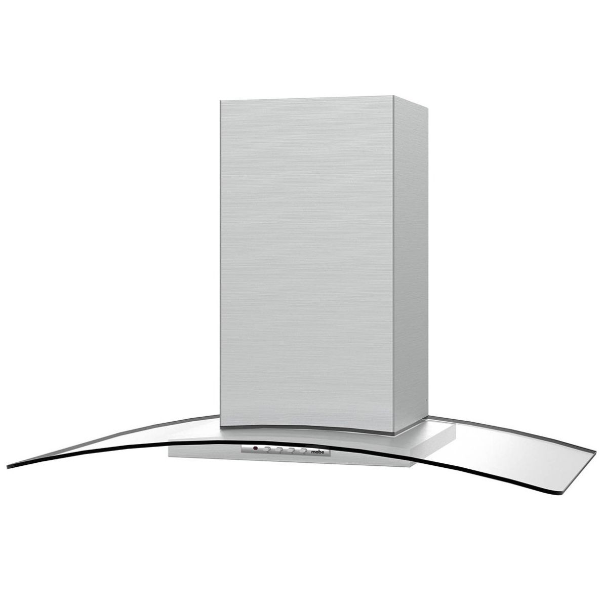 Campana Mabe Deco Cristal Curvo 90 Cm Acero Cmid90Ssx0