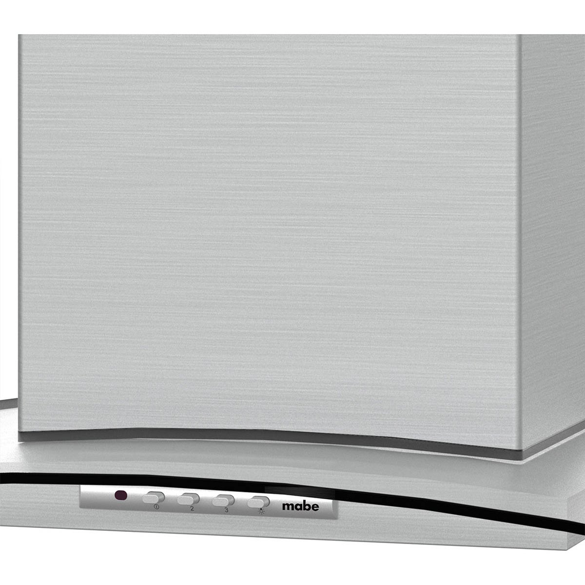 Campana Mabe Deco Cristal Curvo 90 Cm Acero Cmid90Ssx0