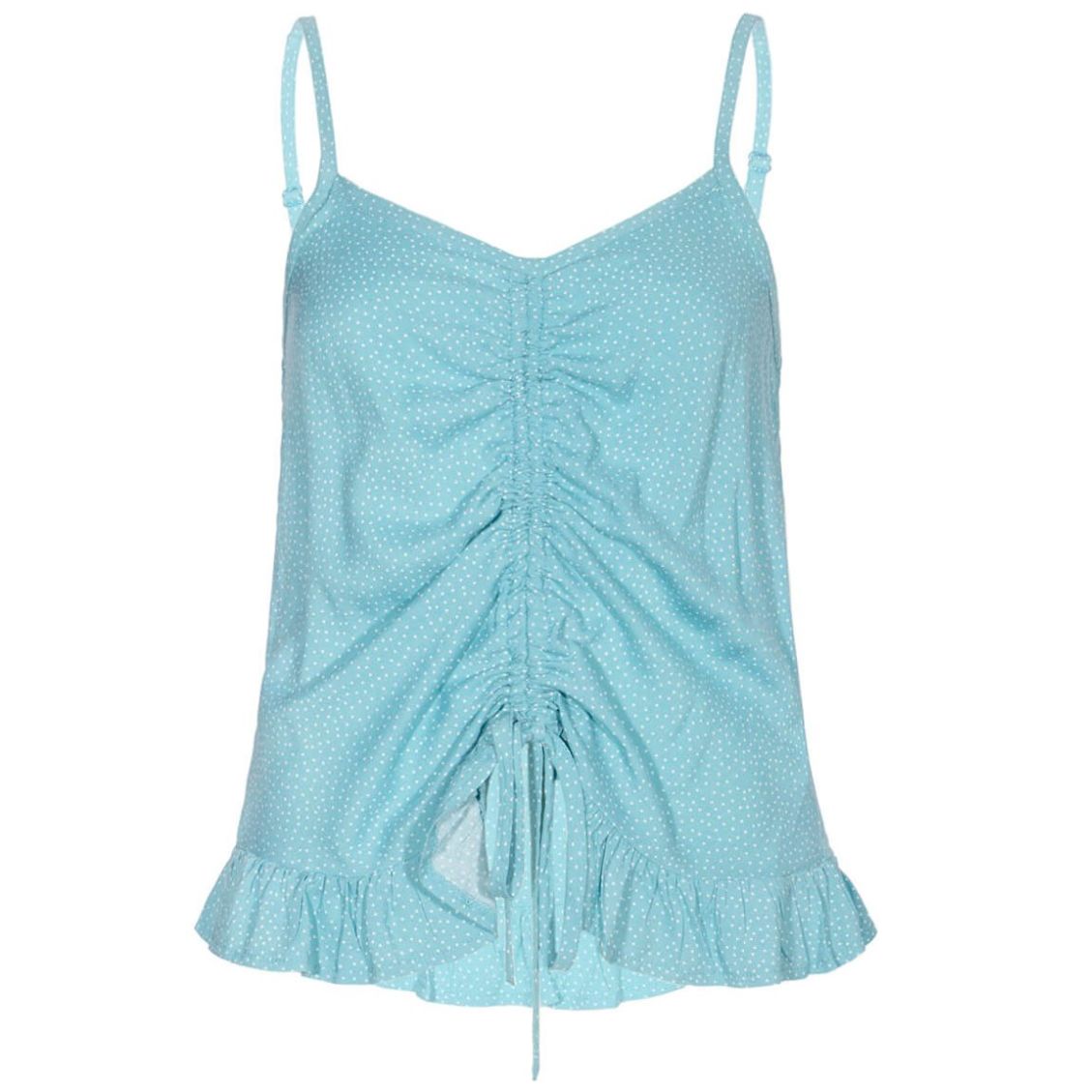 Blusa Sin Manga Fruncido en Delantero Hang Ten