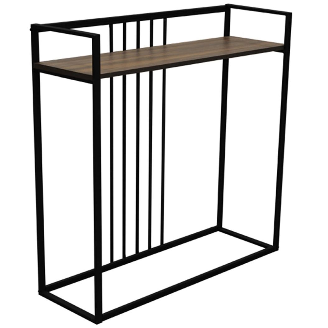 Home Nature Mesa Recibidor Melamina con Acero  Nogal