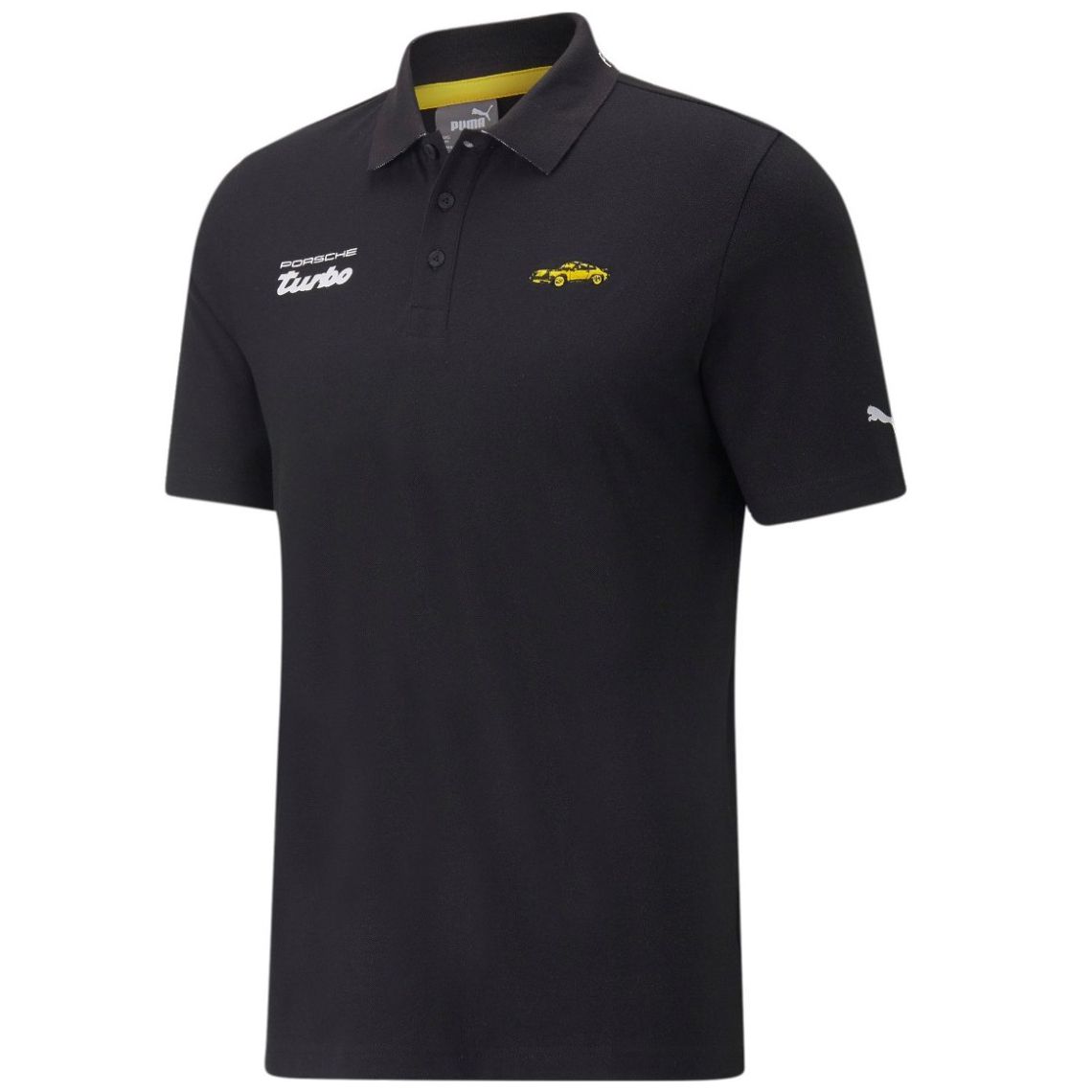 Playera Tipo Polo Puma Porsche Negra para Hombre