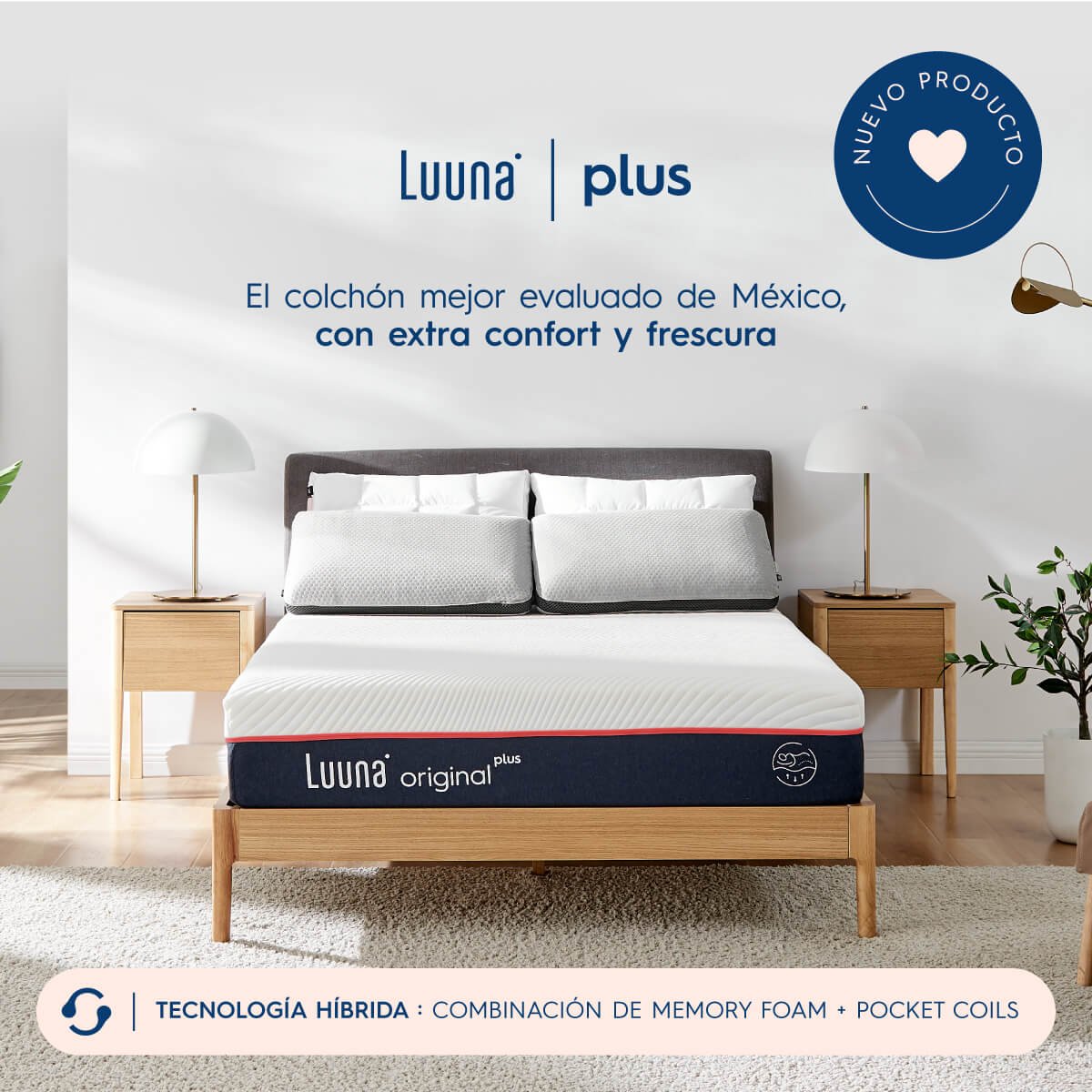Colchón King Size Original Plus Hb Luuna