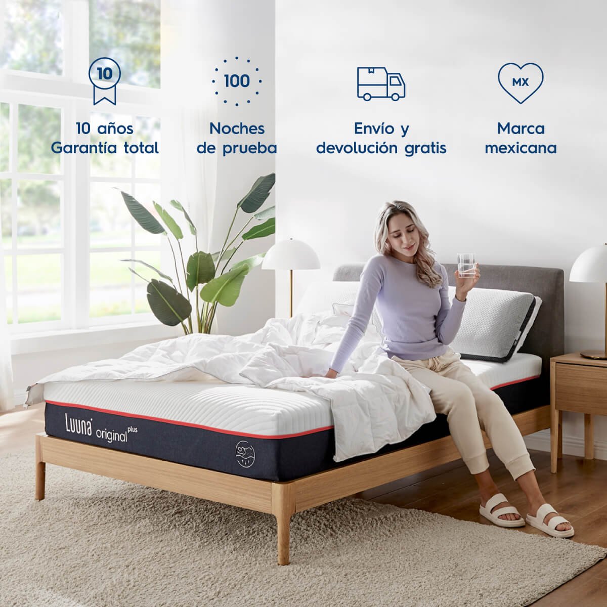 Colchón King Size Original Plus Hb Luuna