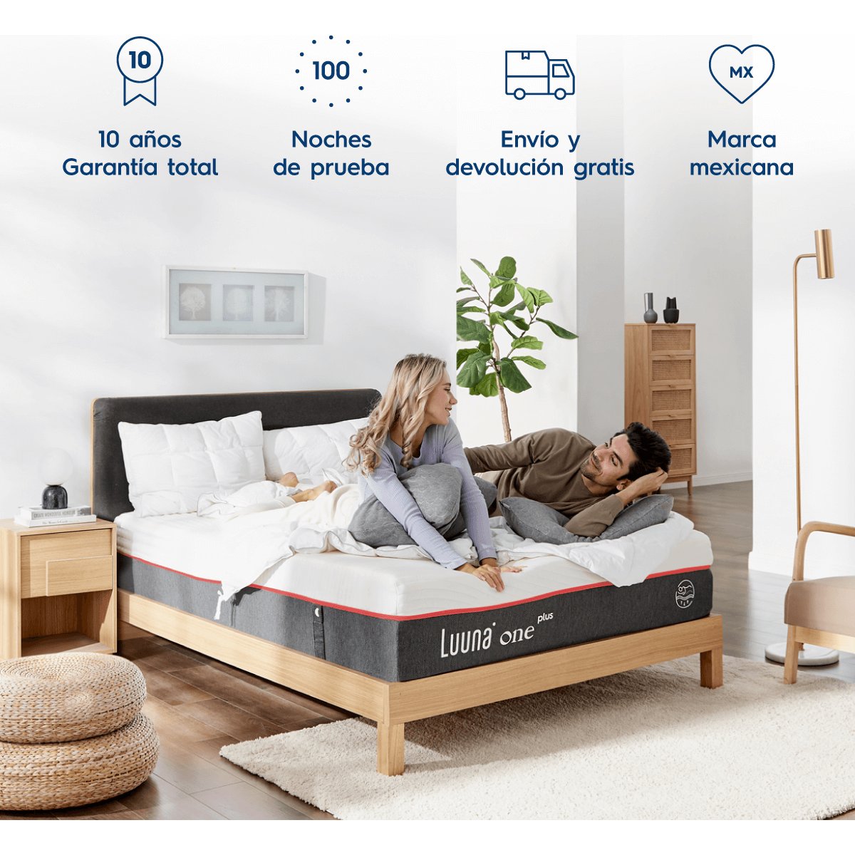 Colchón King Size One Plus Hb Luuna