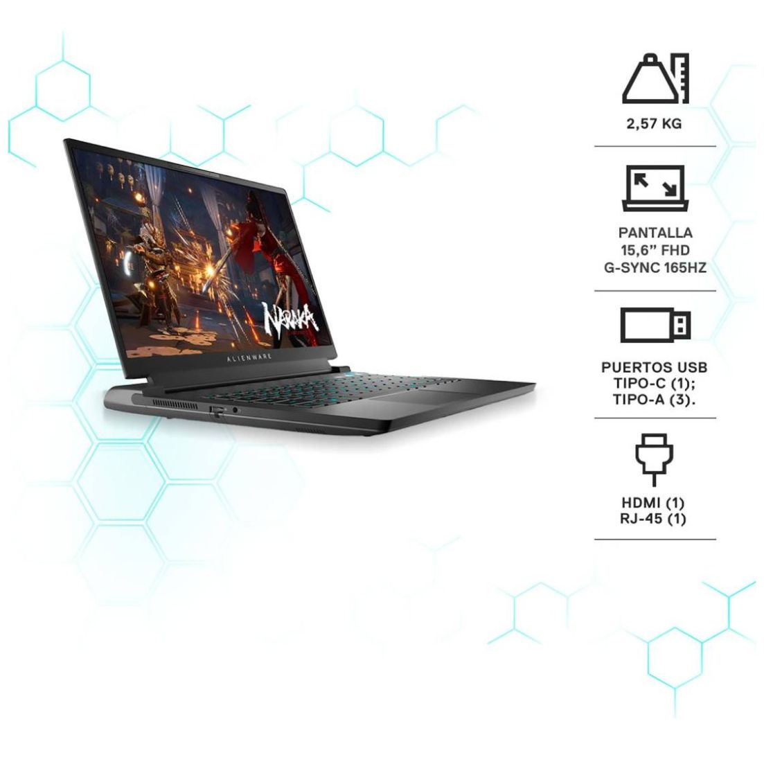 Laptop Dell Allienware M15R7 Rizen 9 32Gb 1T Ssd Rtx3070