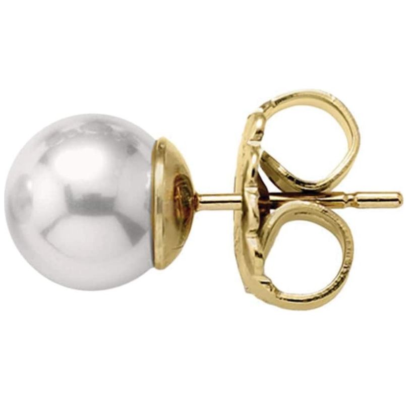 Aretes con Perla Blanca Majorica