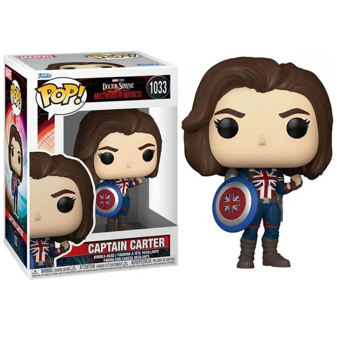Funko Pop Marvel Doctor Strange In The Multiverse Of Madness Captain Carter