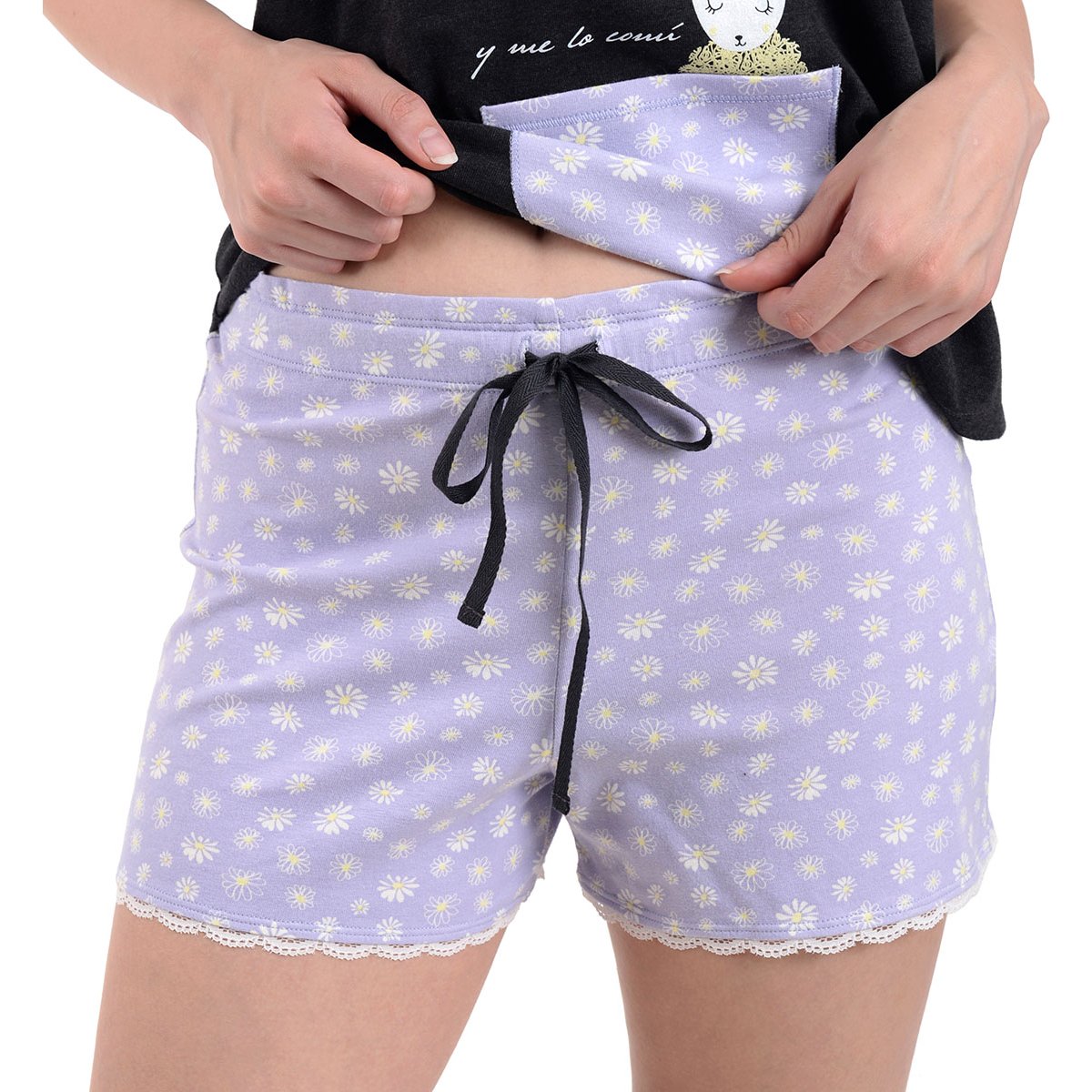 Pijama Top Borrego Y Short Sho Shi By Guitit