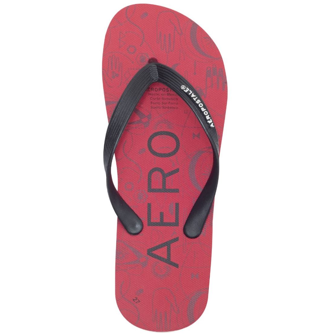 Sandalia Flip Flop Rojo Aéropostale para Hombre