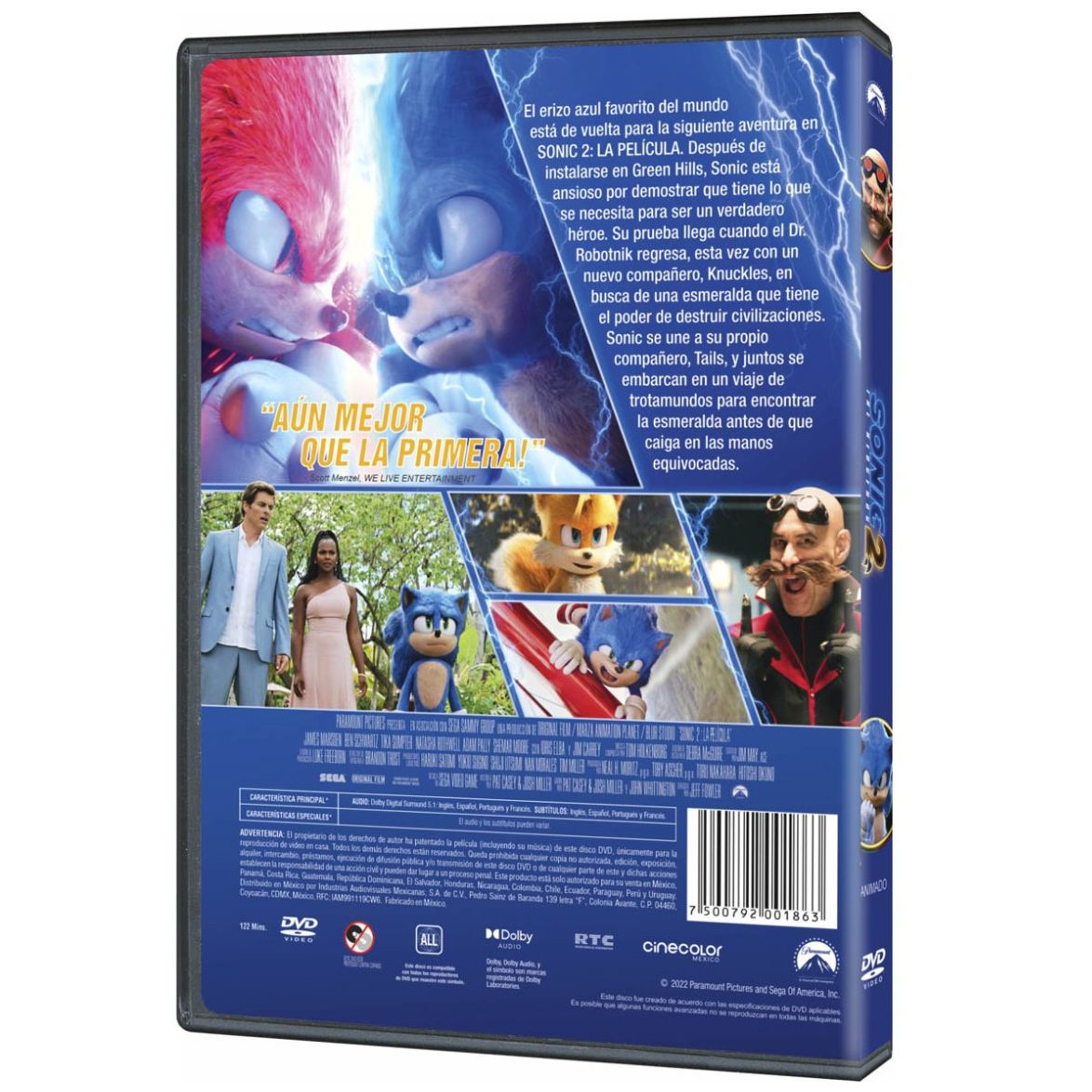 Dvd Sonic 2 : la Película
