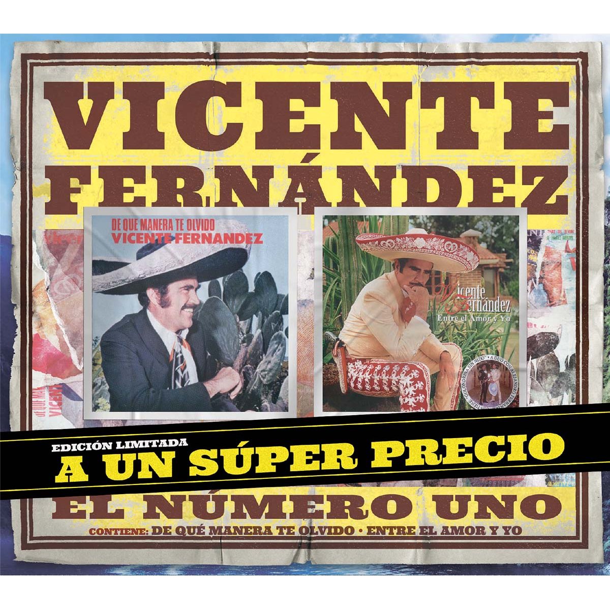 2 Cds Vicente Fernandez de Qué Manera Te Olvido, Entre el Amor Y Yo