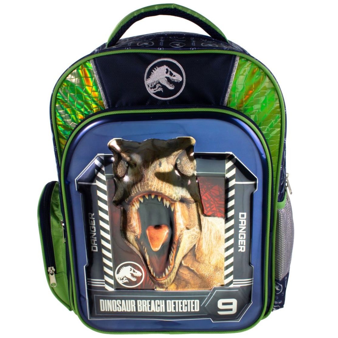 Mochila Jurassic World para Primaria Azul Verde Ruz