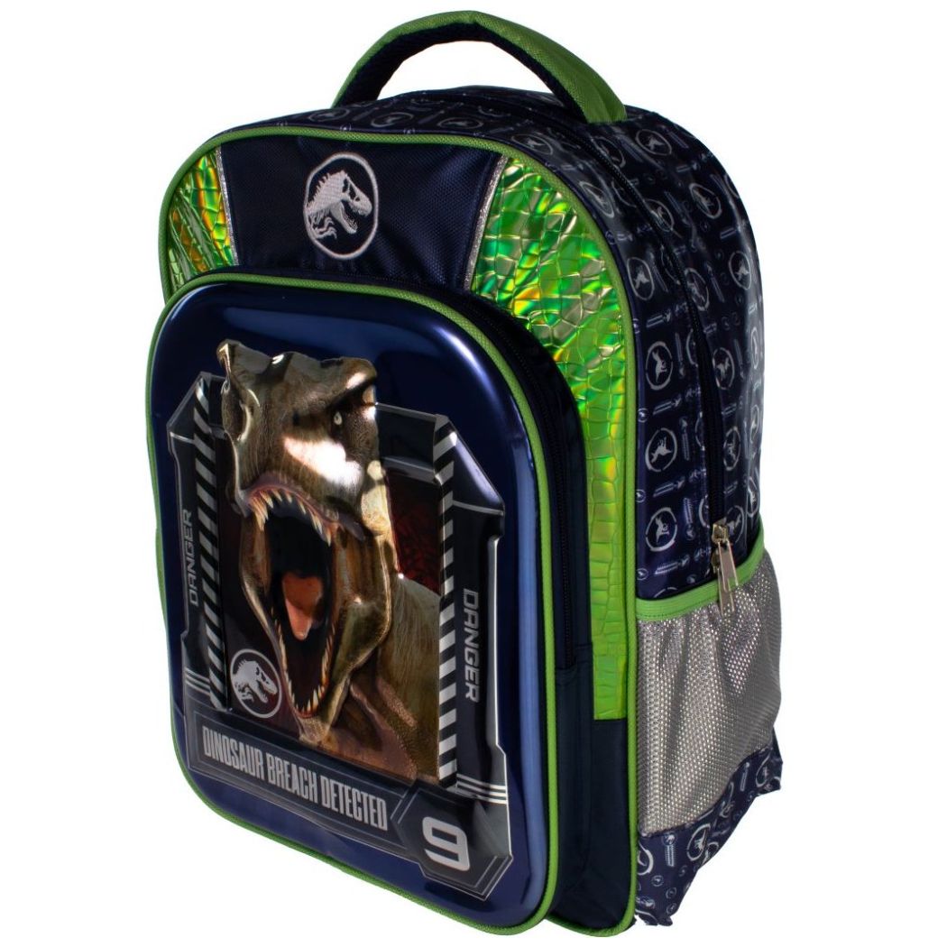 Mochila Jurassic World para Primaria Azul Verde Ruz