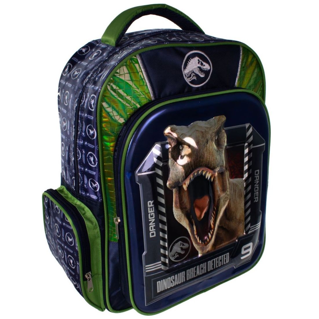 Mochila Jurassic World para Primaria Azul Verde Ruz