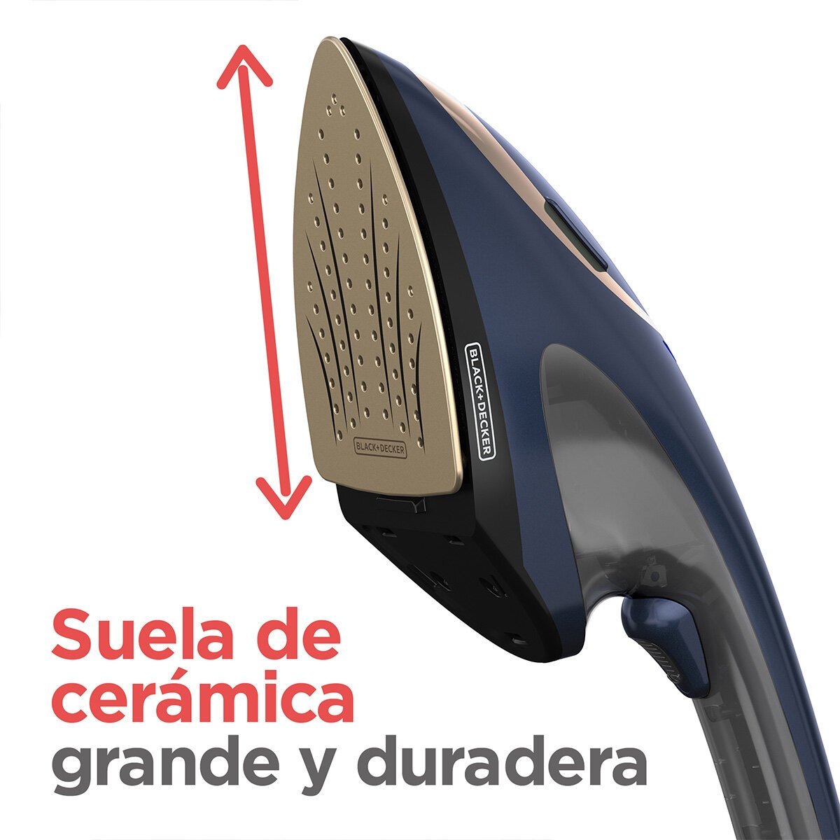 Plancha de Vapor 2 en 1 Black+Decker