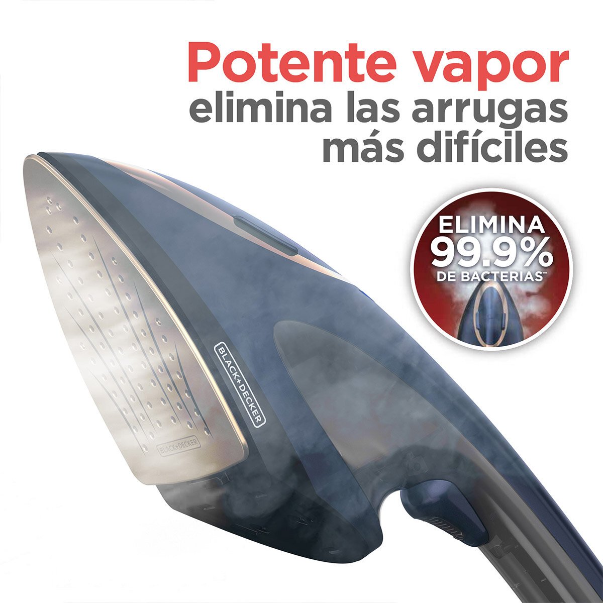 Plancha de Vapor 2 en 1 Black+Decker