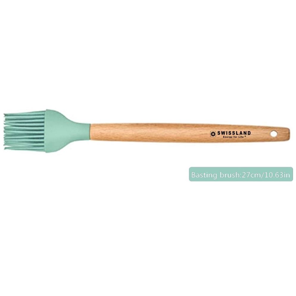Brocha Color Aqua de Silicón con Madera Swl0567Broaq Swissland