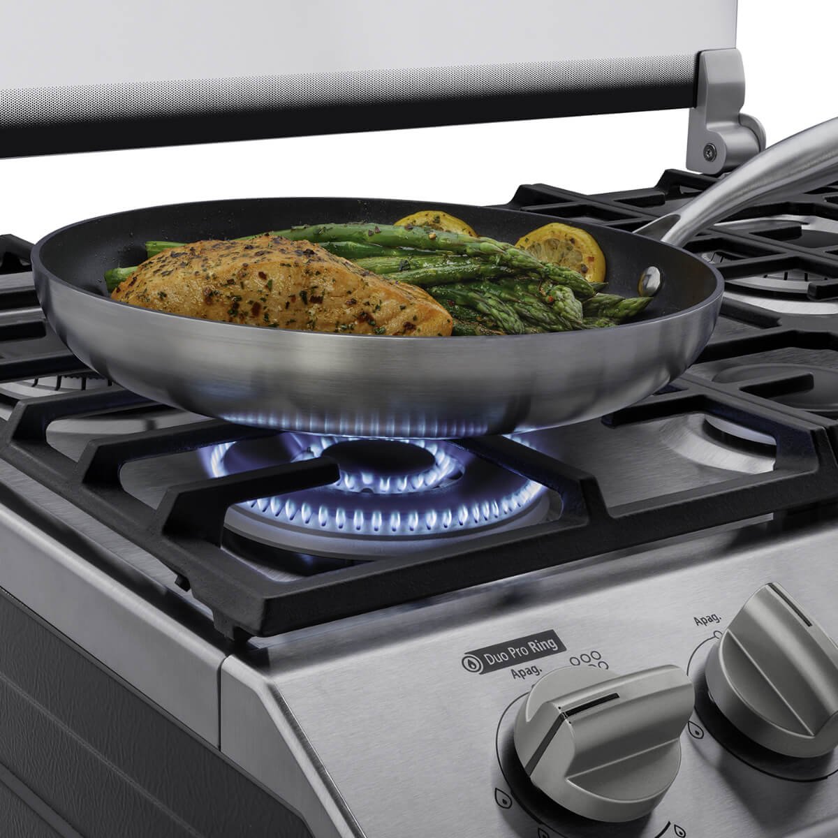 Estufa Mabe 30" Inoxidable Gas Lp / Natural  Emh7602Dss0