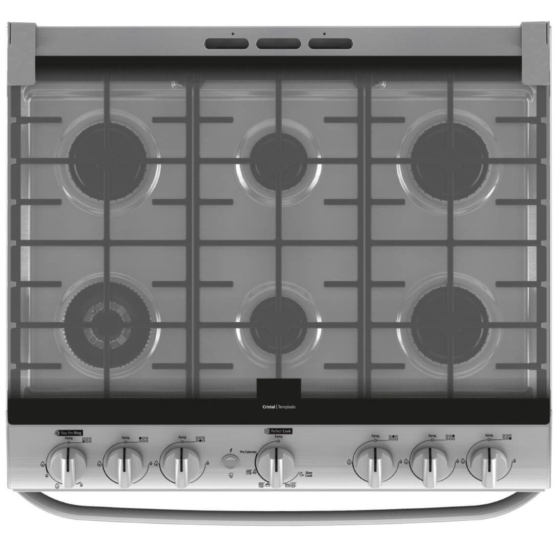 Estufa Mabe 30" Inoxidable Gas Lp / Natural  Emh7602Dss0