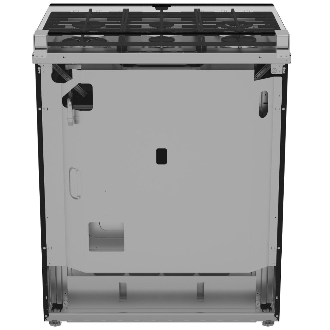 Estufa Mabe 30" Acero Inoxidable Gas Lp / Natural  Emh7613Dtss0