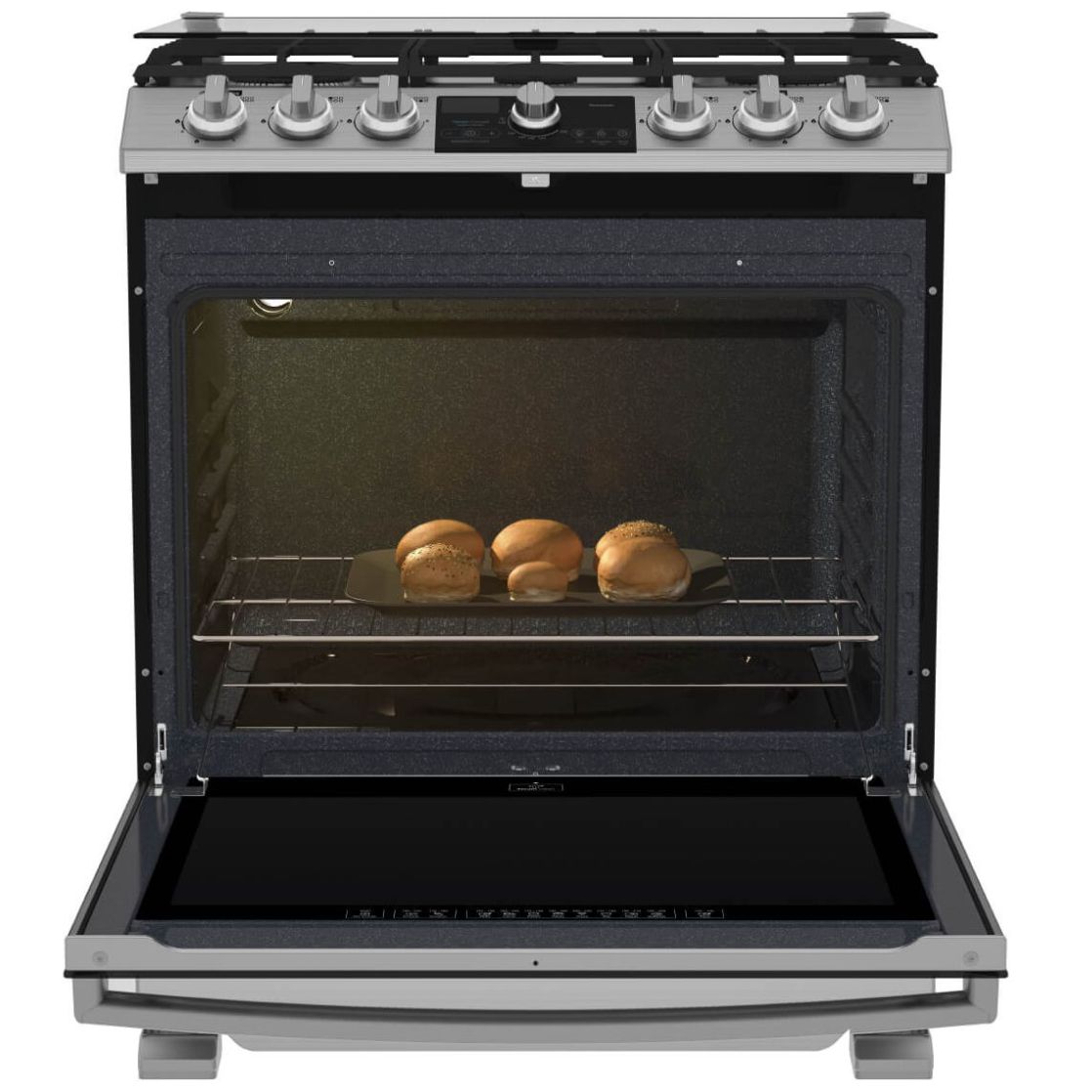 Estufa Mabe 30" Acero Inoxidable Gas Lp / Natural  Emh7613Dtss0