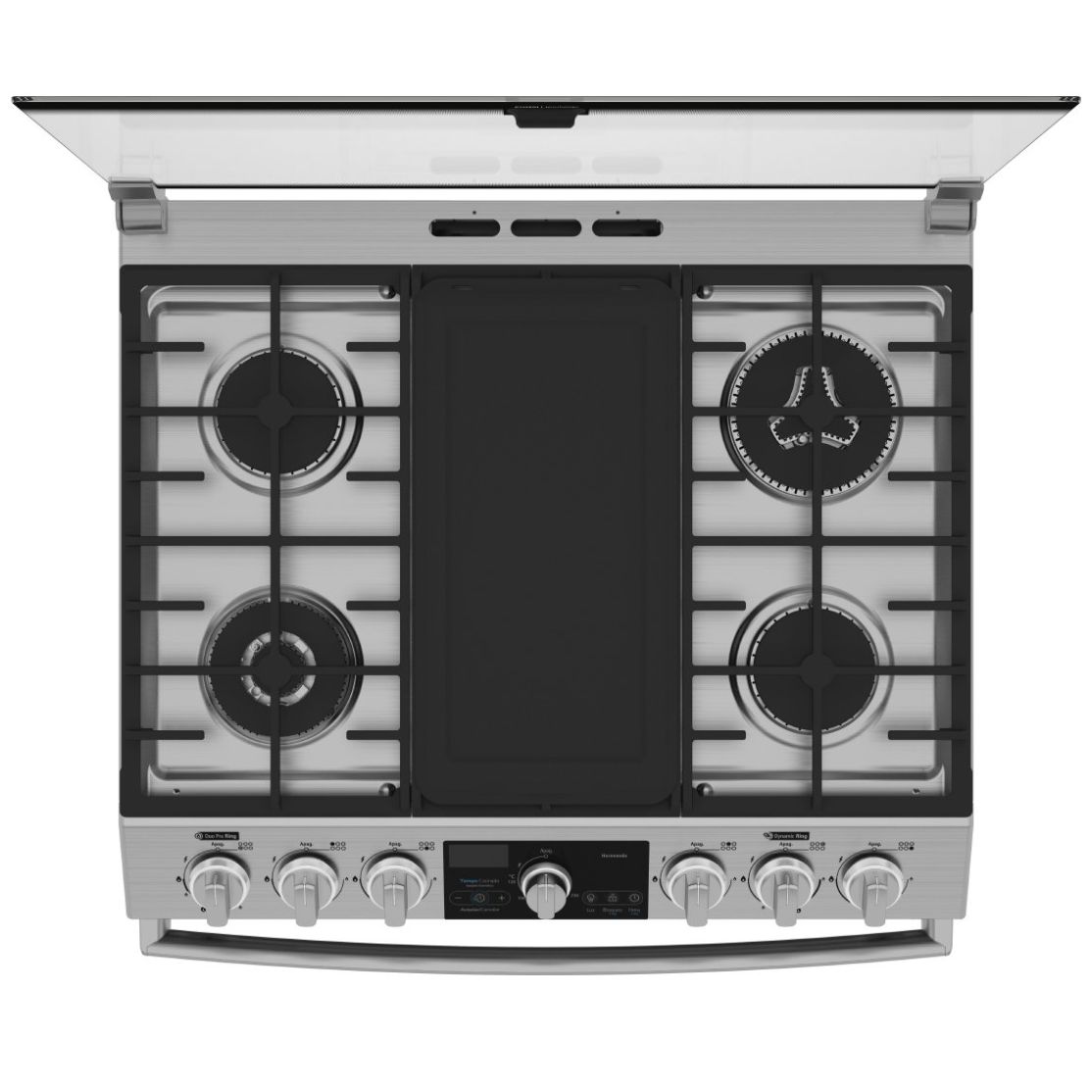 Estufa Mabe 30" Acero Inoxidable Gas Lp / Natural  Emh7613Dtss0