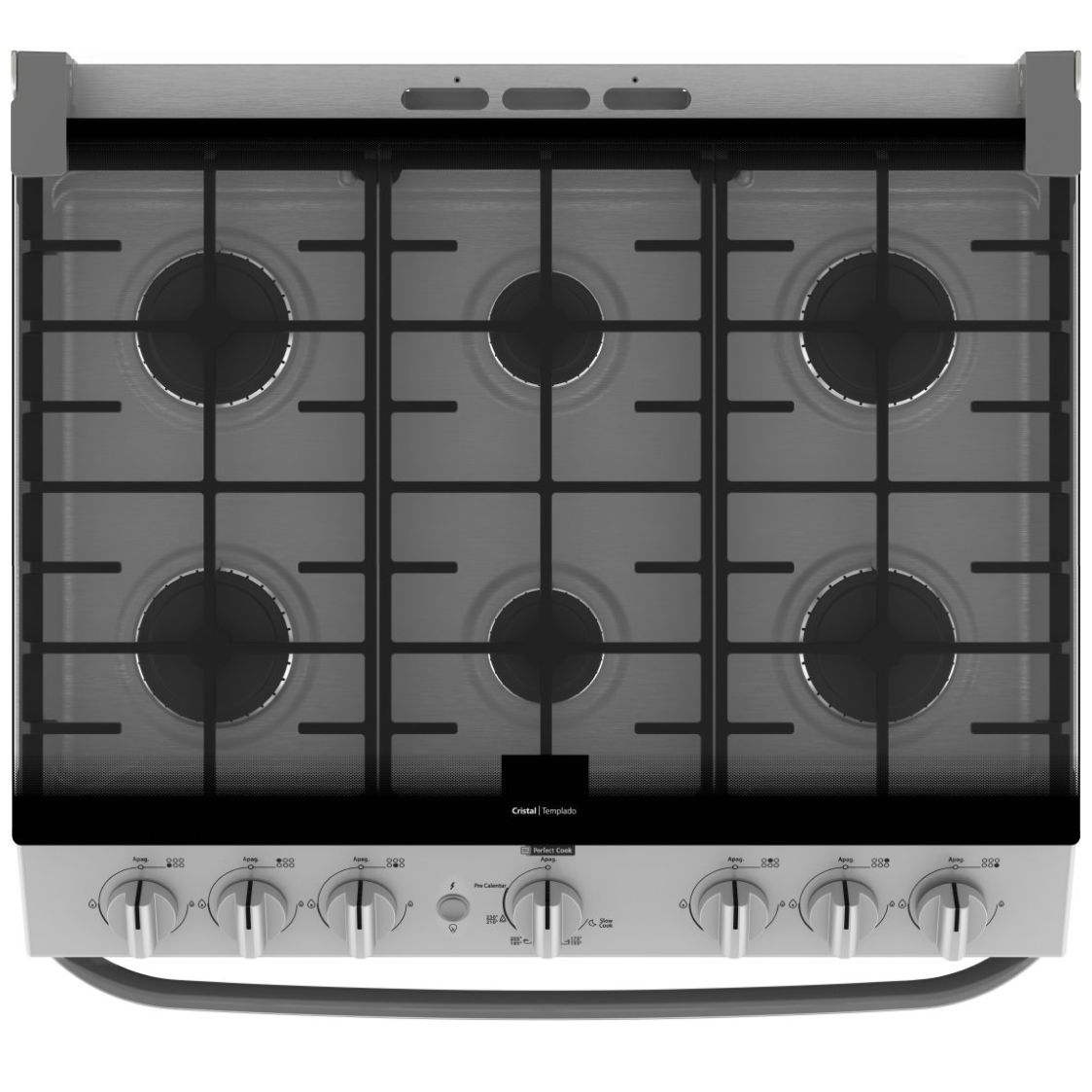 Estufa Mabe 30 " Color  Silver Gas Lp / Natural Emh7602Js0