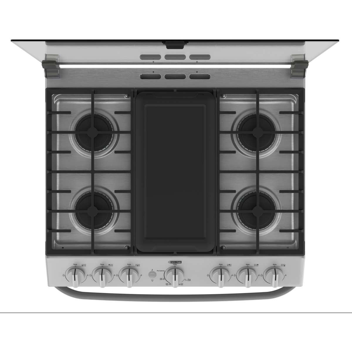 Estufa Mabe 30 " Color  Silver Gas Lp / Natural Emh7602Js0