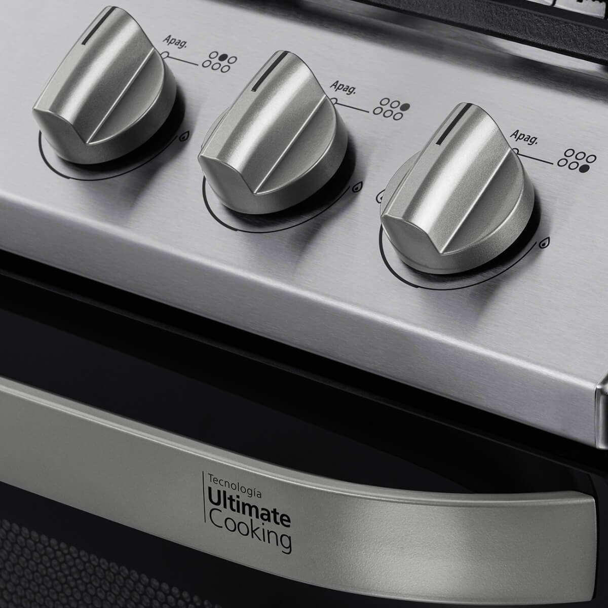 Estufa Mabe 30 " Color  Silver Gas Lp / Natural Emh7602Js0