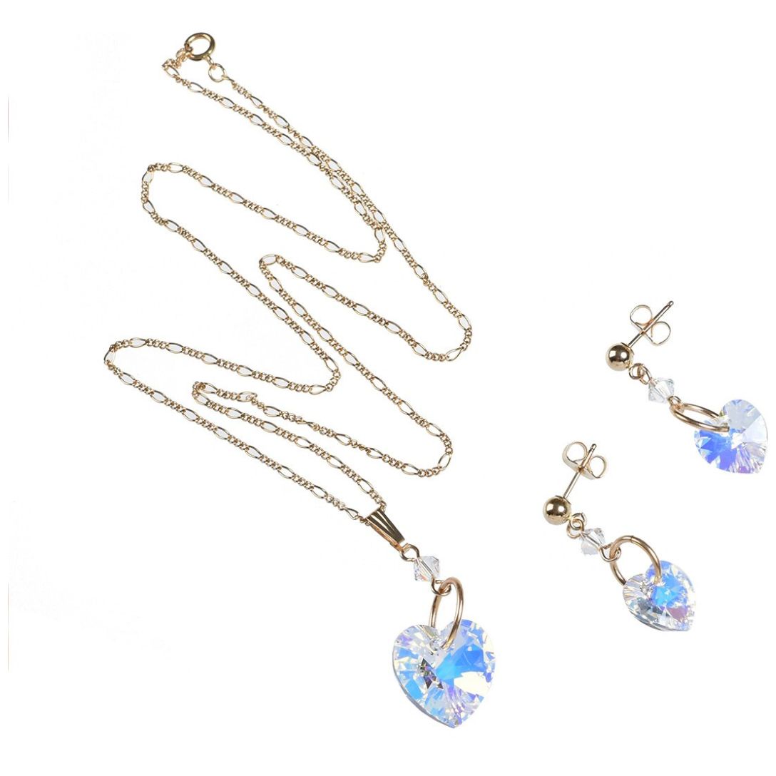  Juego de Collar Y Aretes Joyas Gea