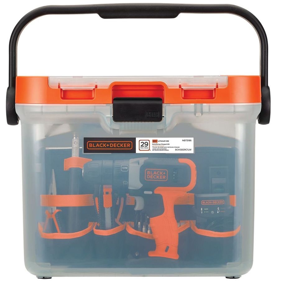 Kit Black+ Decker Proyectos Hogar Taladro 20V +28 Accs