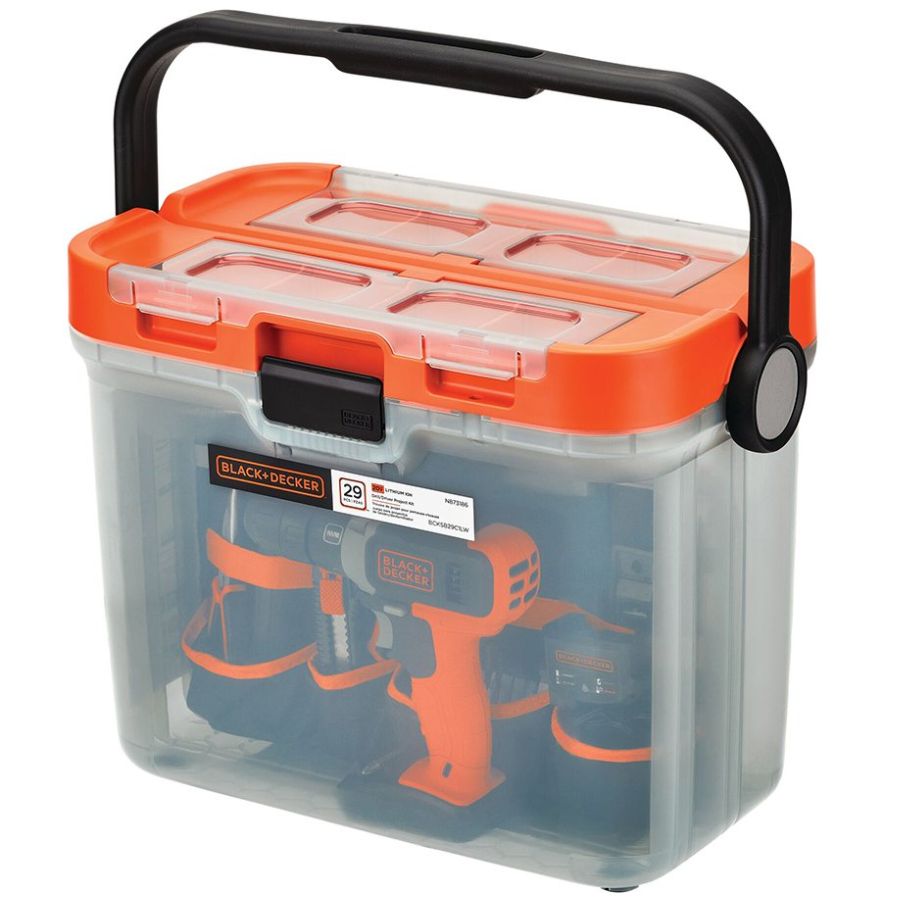 Kit Black+ Decker Proyectos Hogar Taladro 20V +28 Accs