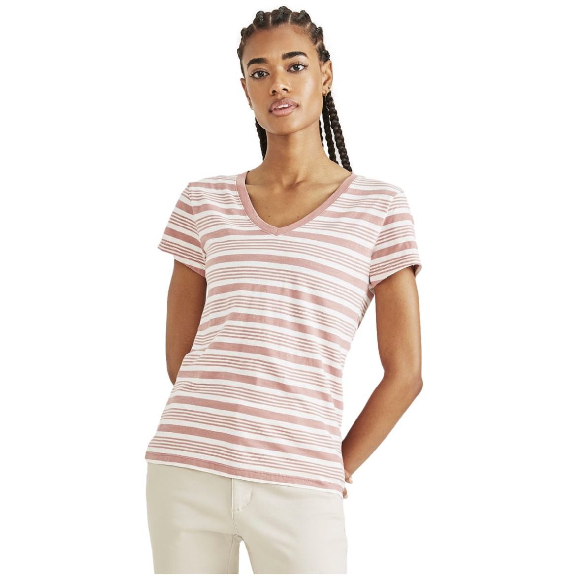 Dockers Playera V-Neck para Mujer