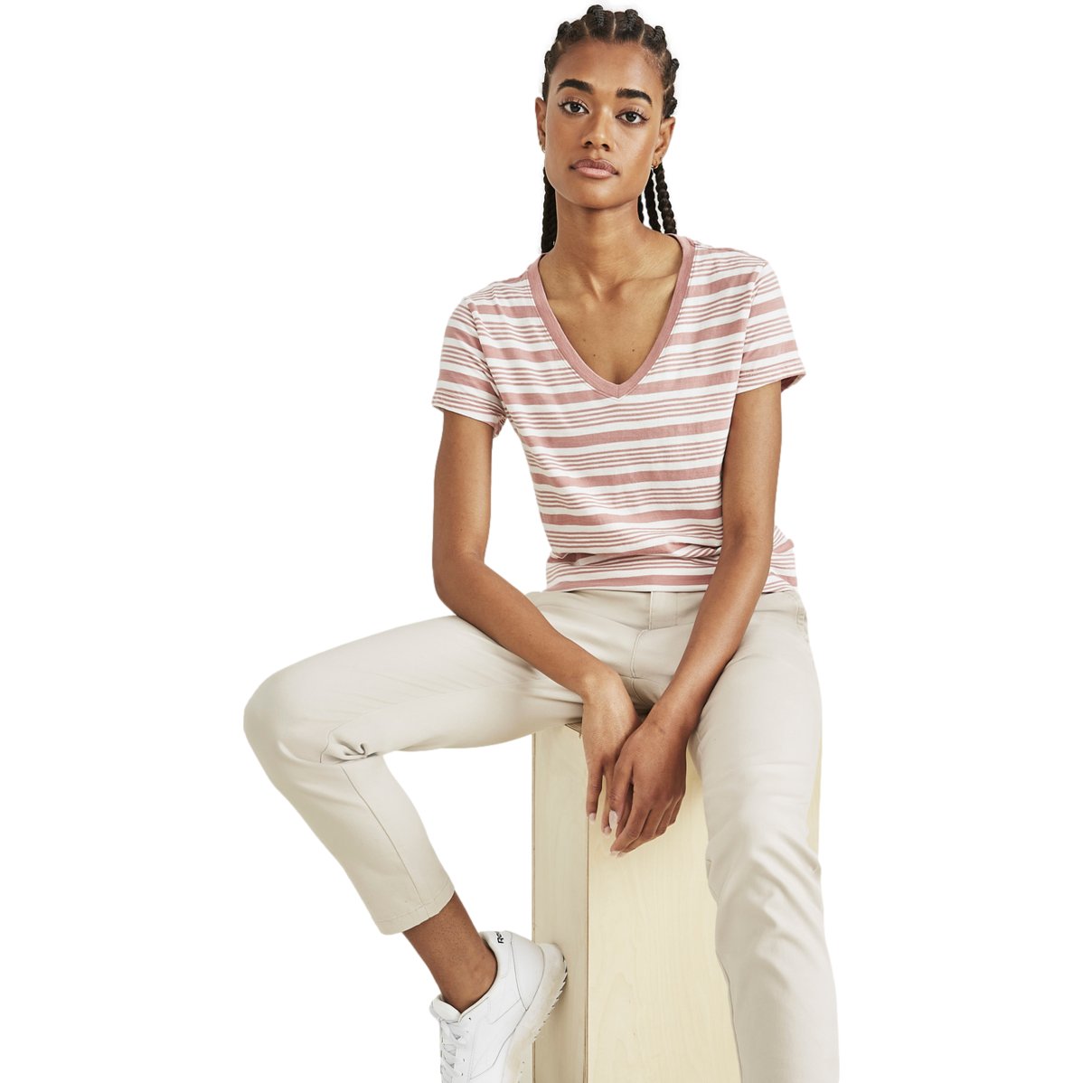 Dockers Playera V-Neck para Mujer