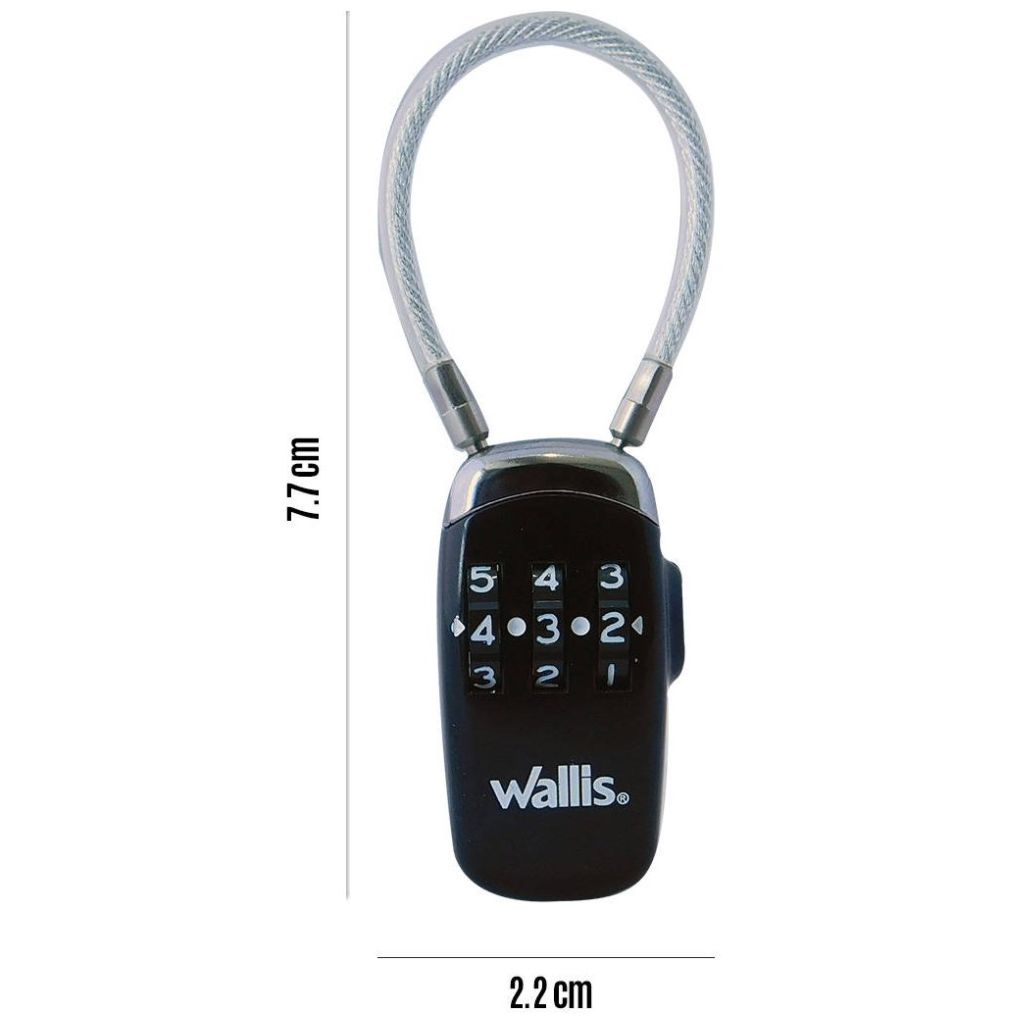 Candado de Combinación para Usb Negro Wallis