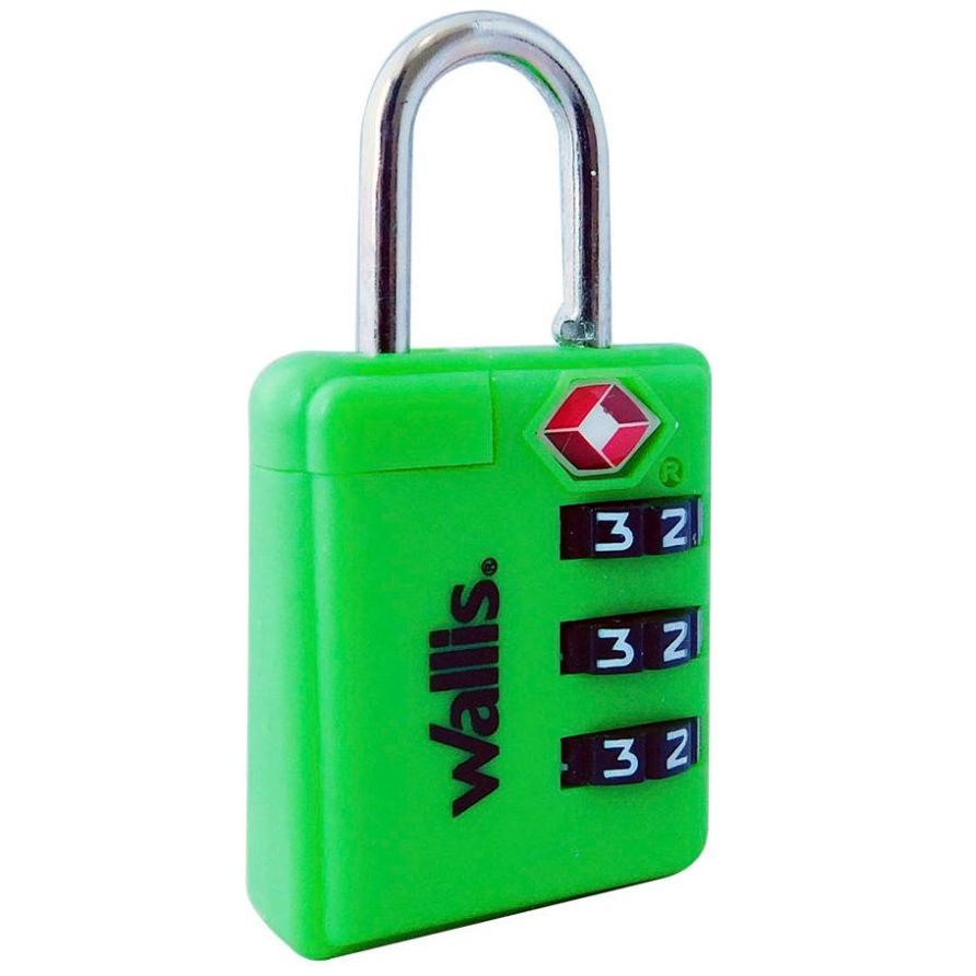 Candado de Combinación Tsa Verde Wallis