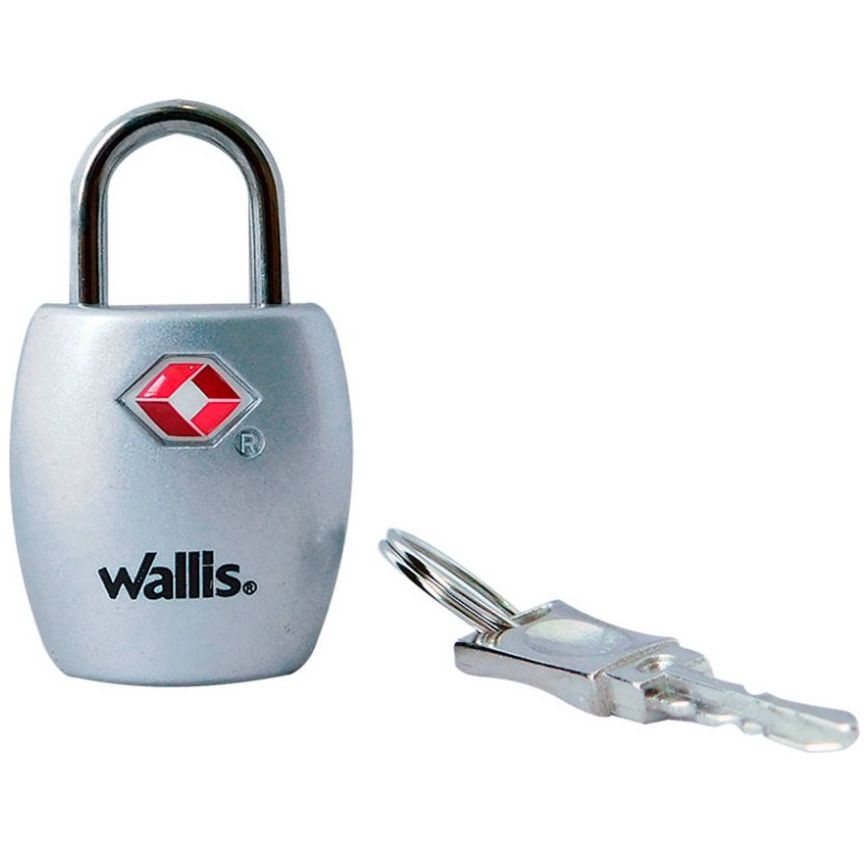 Candado de Llave Tsa Plata Wallis