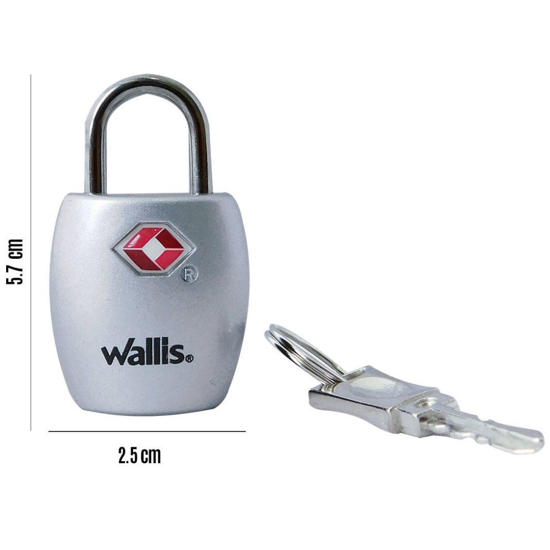 Candado de Llave Tsa Plata Wallis