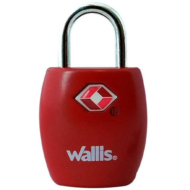 Candado de Llave Tsa Rojo Wallis