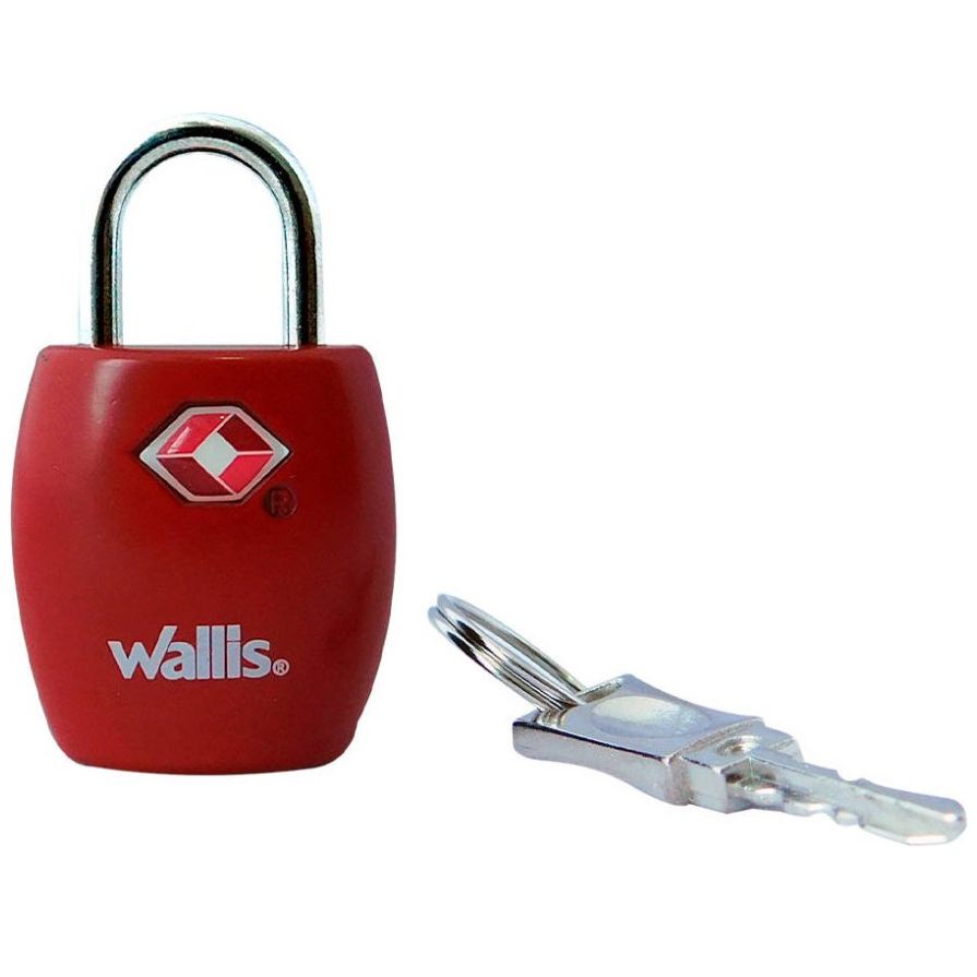Candado de Llave Tsa Rojo Wallis
