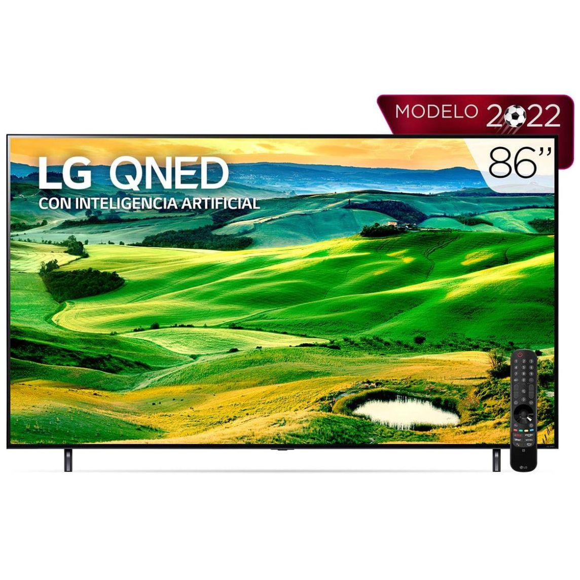 Pantalla LG 86" Qned Tv 4K Smart Tv con Thinq Ai 86Qned80Sqa