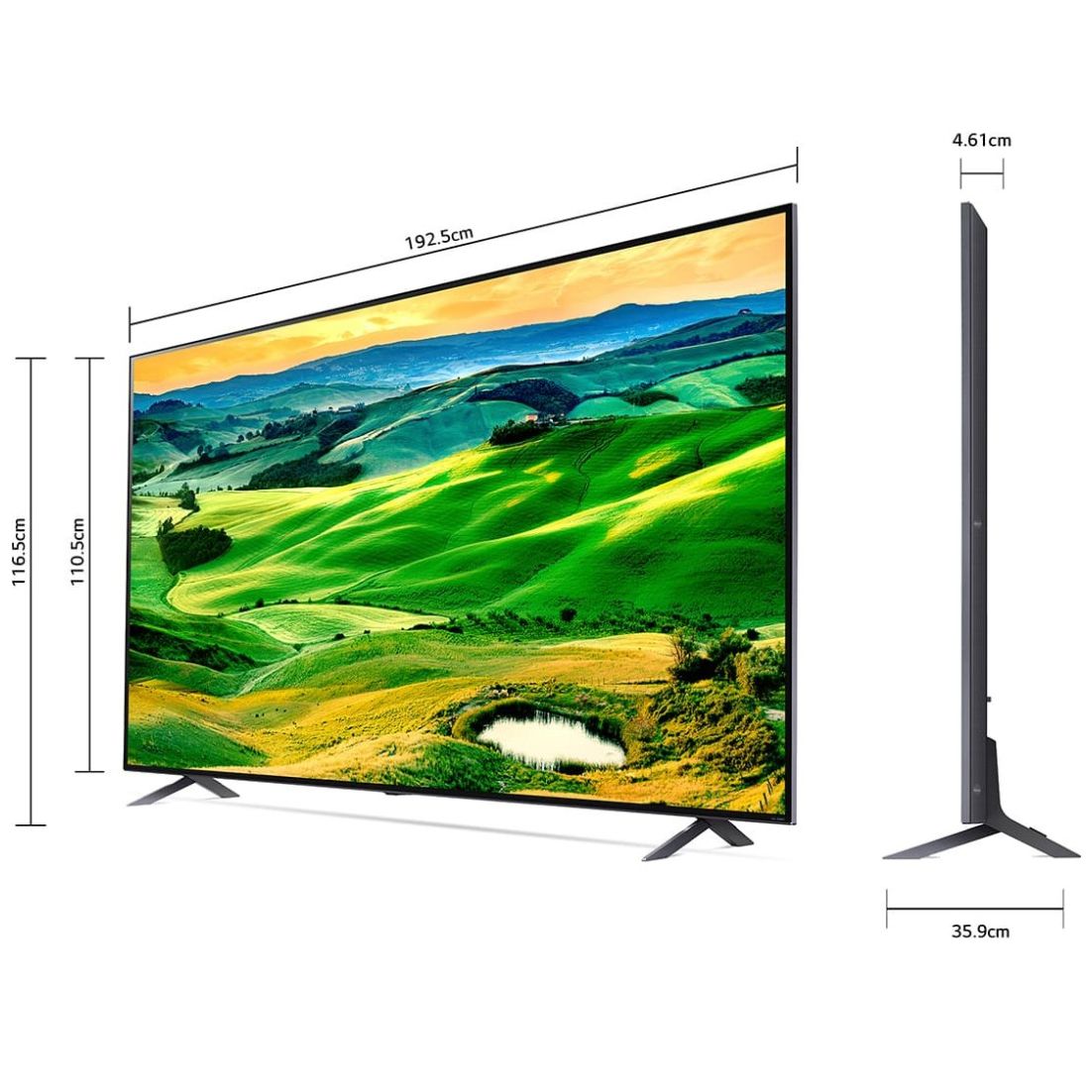 Pantalla LG 86" Qned Tv 4K Smart Tv con Thinq Ai 86Qned80Sqa
