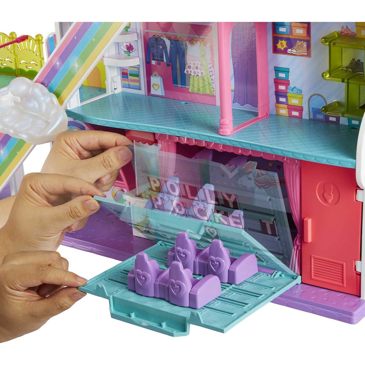 Set de Juego Polly Pocket Centro Comercial Dulces Sorpresas