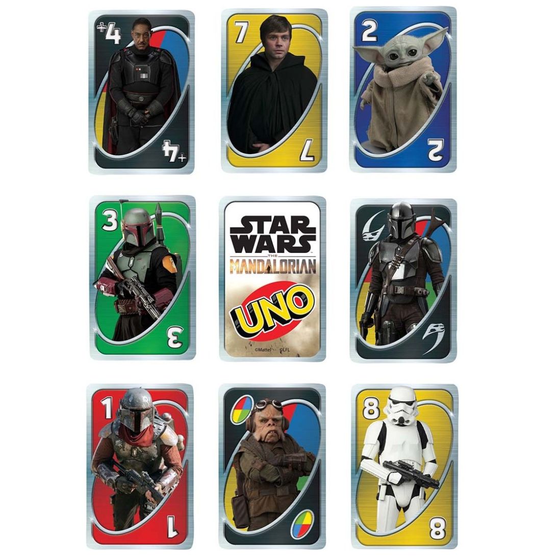 Juego de Cartas uno Juego de Cartas Mandalorian