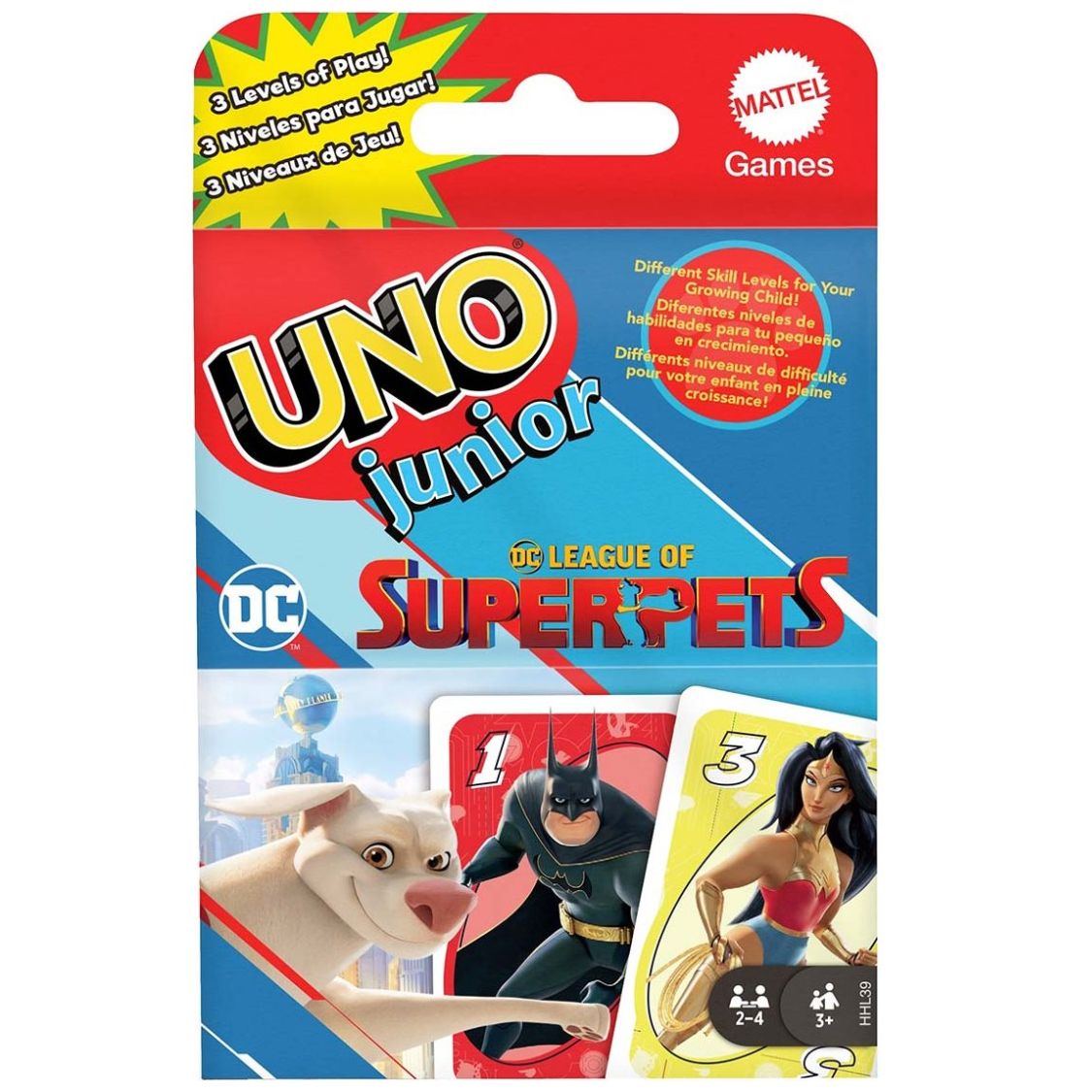 Juego de Mesa uno Dc Comics uno Junior Dc Super Pets