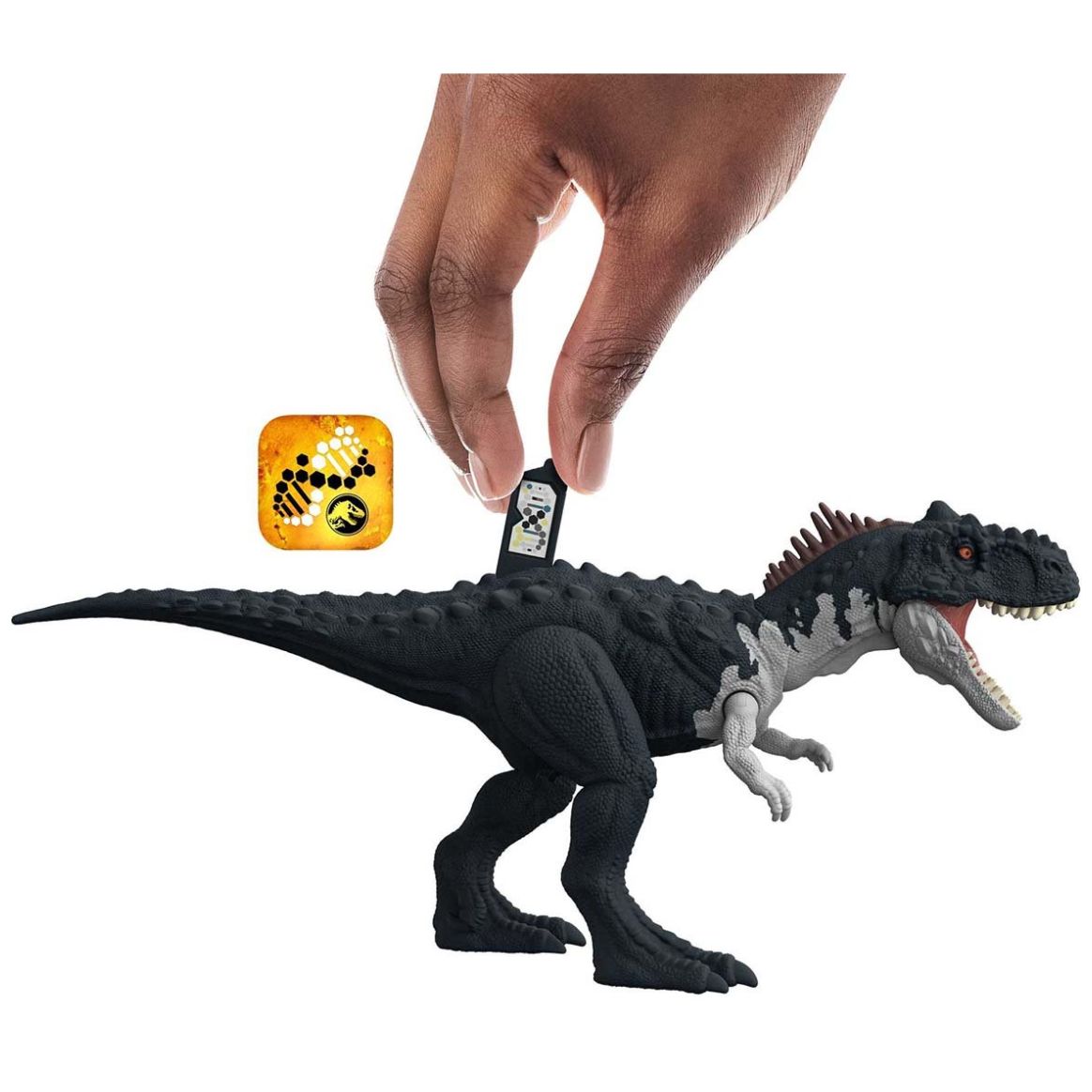 Dinosaurio de Juguete Jurassic World Rajasaurus Ruge y Ataca